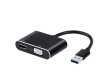 USB 3.0 to HDMI VGA Adapter - Black