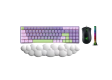 Combo (FREEWOLF K65 Mechanical Keyboard + Razer Mouse Copy + Rest Keyboard + Music Light)
